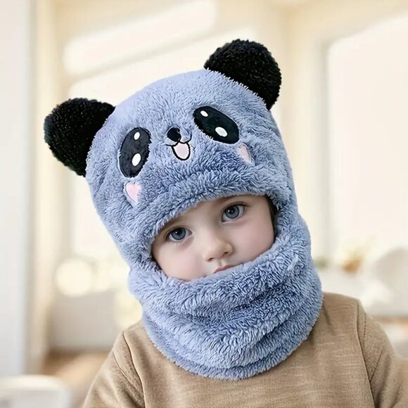 Winter Hats 5 Pack Girls Boys Full Head And Neck Cover, Lot of 5 Colors - Picture 6 of 14